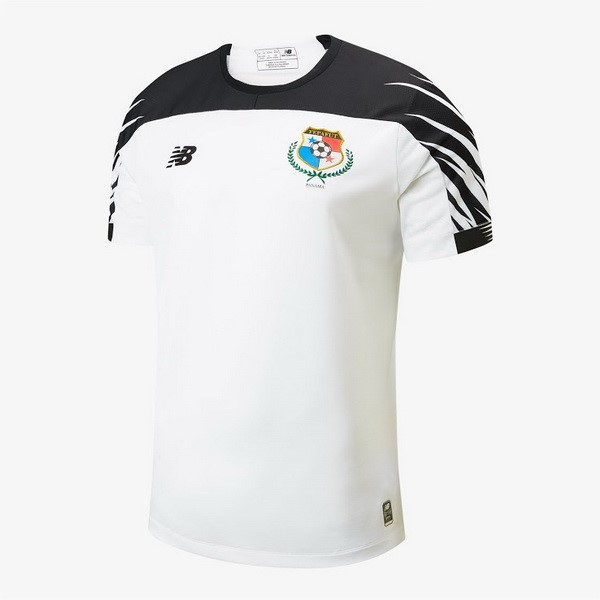 Thailand Trikot Panama Auswarts 2019 Weiß Schwarz Fussballtrikots Günstig